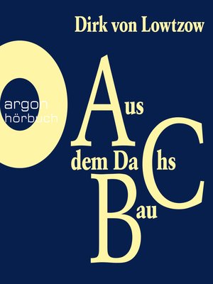 cover image of Aus dem Dachsbau